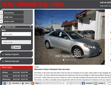 Tablet Screenshot of farleywholesaletires.com